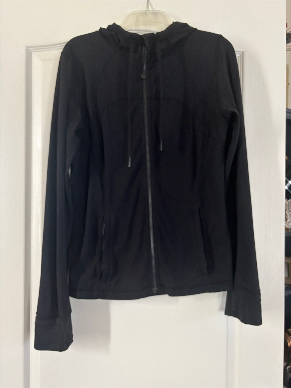lululemon athletica Men's Black Full-Zip Hooded Windbreaker Jacket
